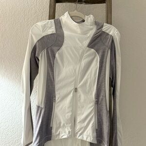 lululemon athletica White and Gray Utility Jacket